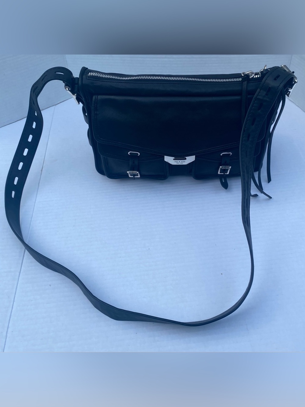 Rag & Bone Classic Field Messenger Bag - Black Leather 🖤
